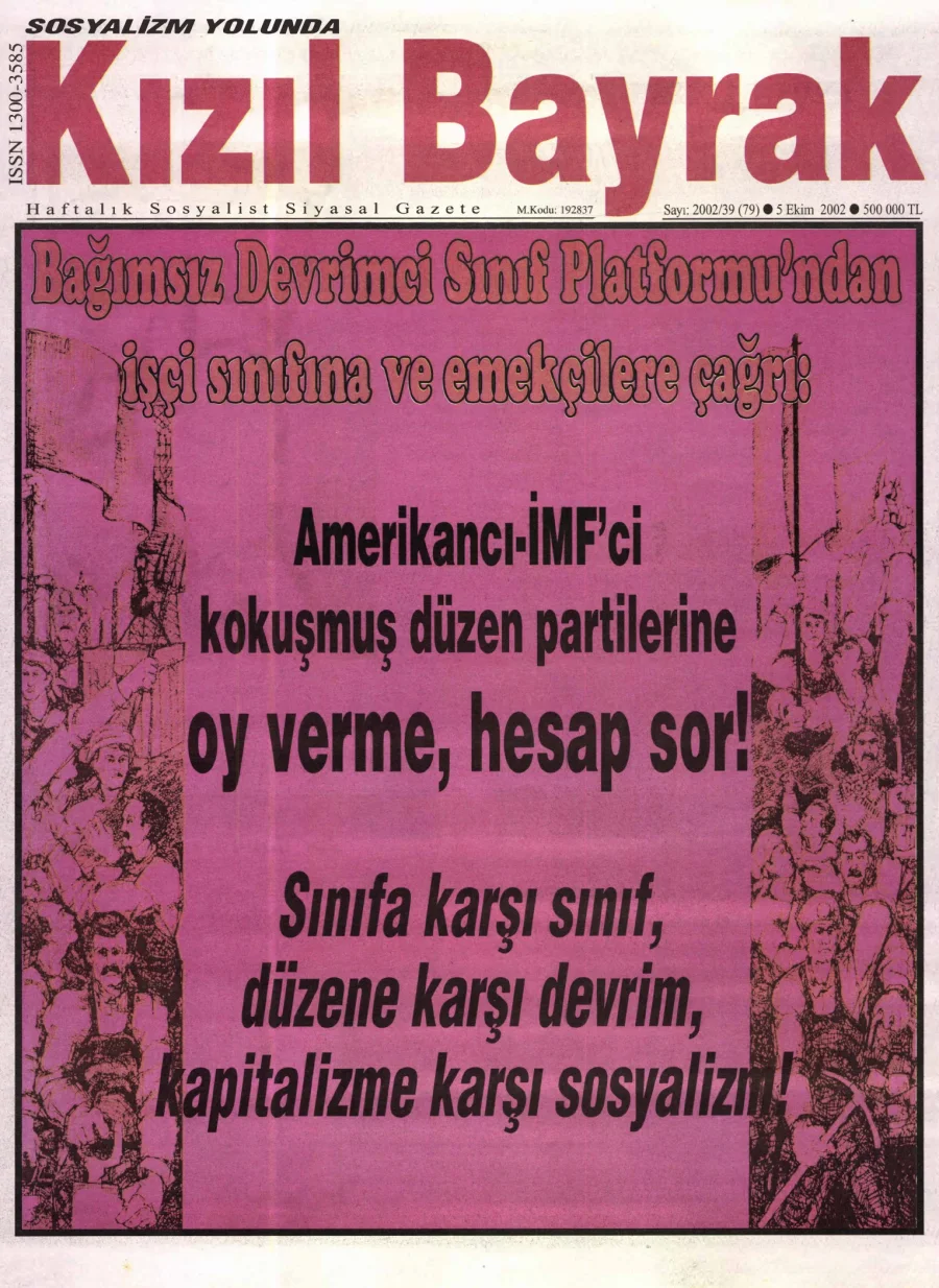 Yıl 2002 Sayı 39 5 Ekim kitap kapağı
