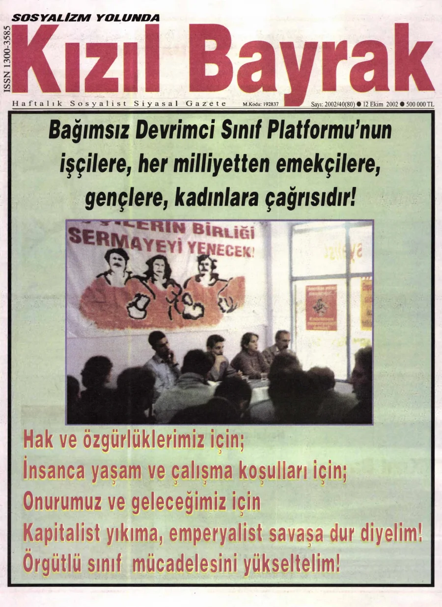 Yıl 2002 Sayı 40 12 Ekim kapak görseli
