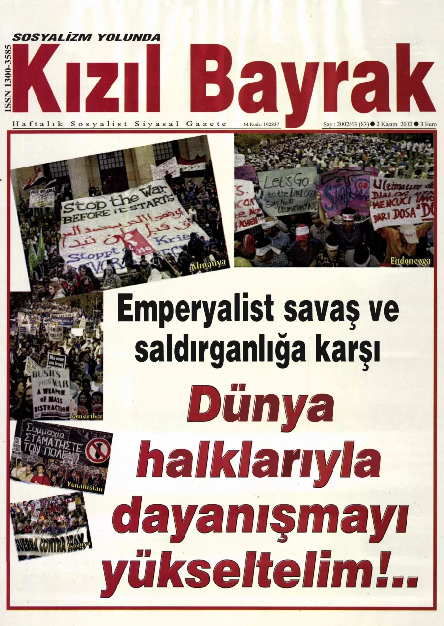 Yıl 2002 Sayı 43 2 Kasim kapak görseli