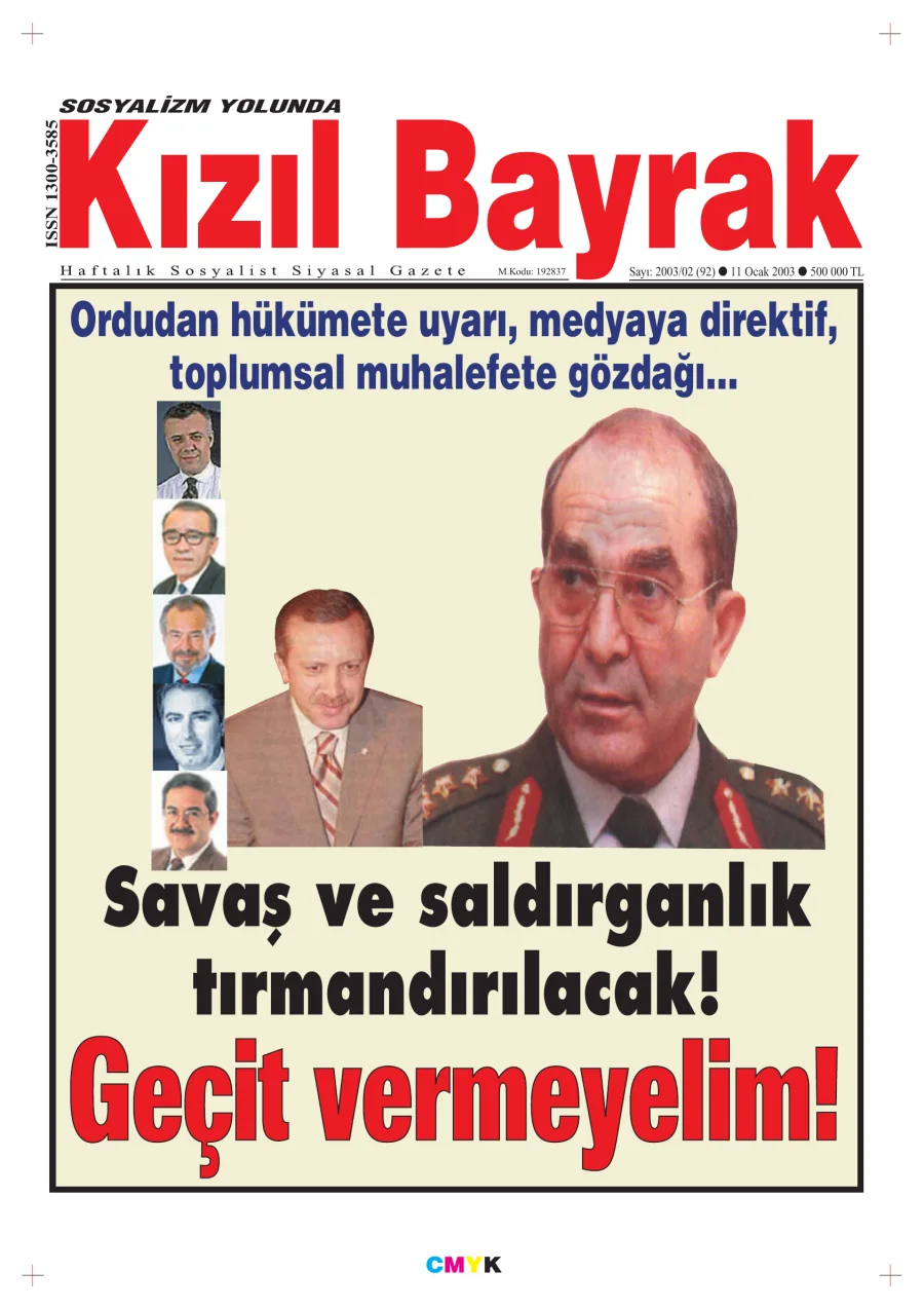 Yıl 2003 Sayı 02 11 Ocak kitap kapağı