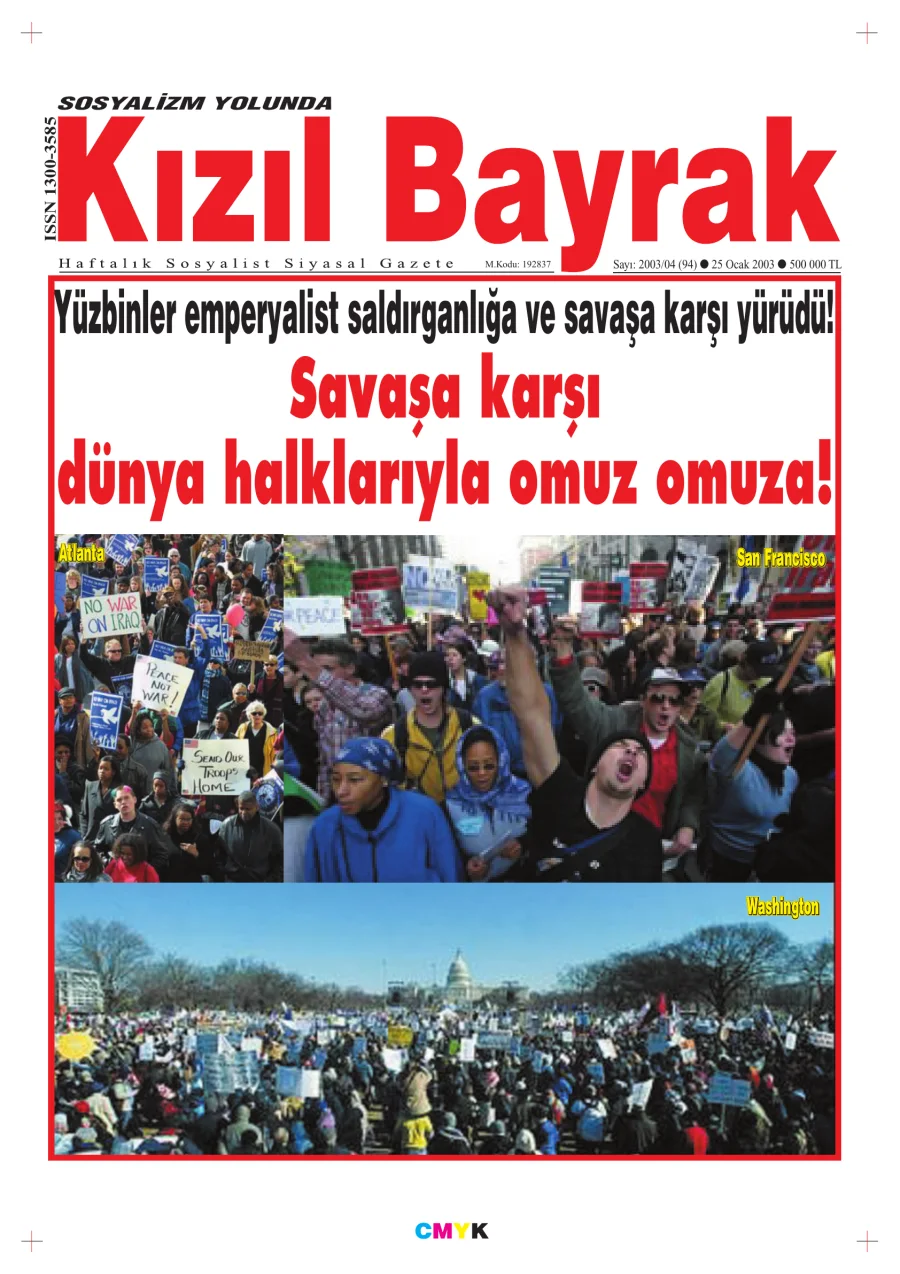 Yıl 2003 Sayı 04 25 Ocak kitap kapağı