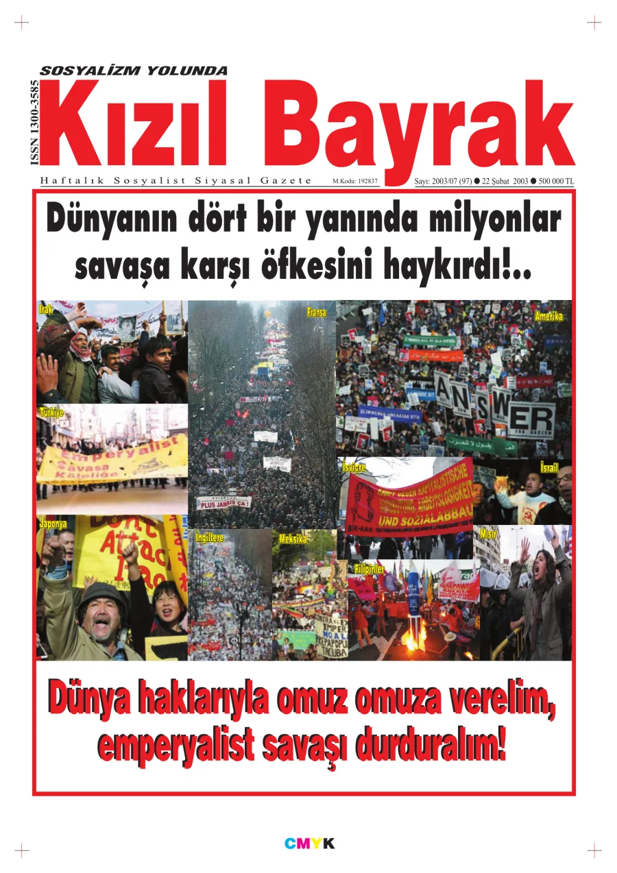 Yıl 2003 Sayı 07 22 Şubat kapak görseli