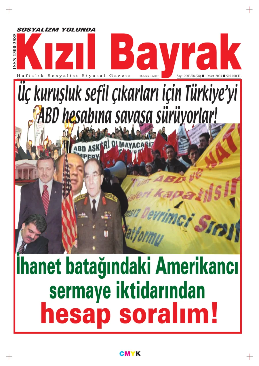 Yıl 2003 Sayı 08 01 Mart kapak görseli