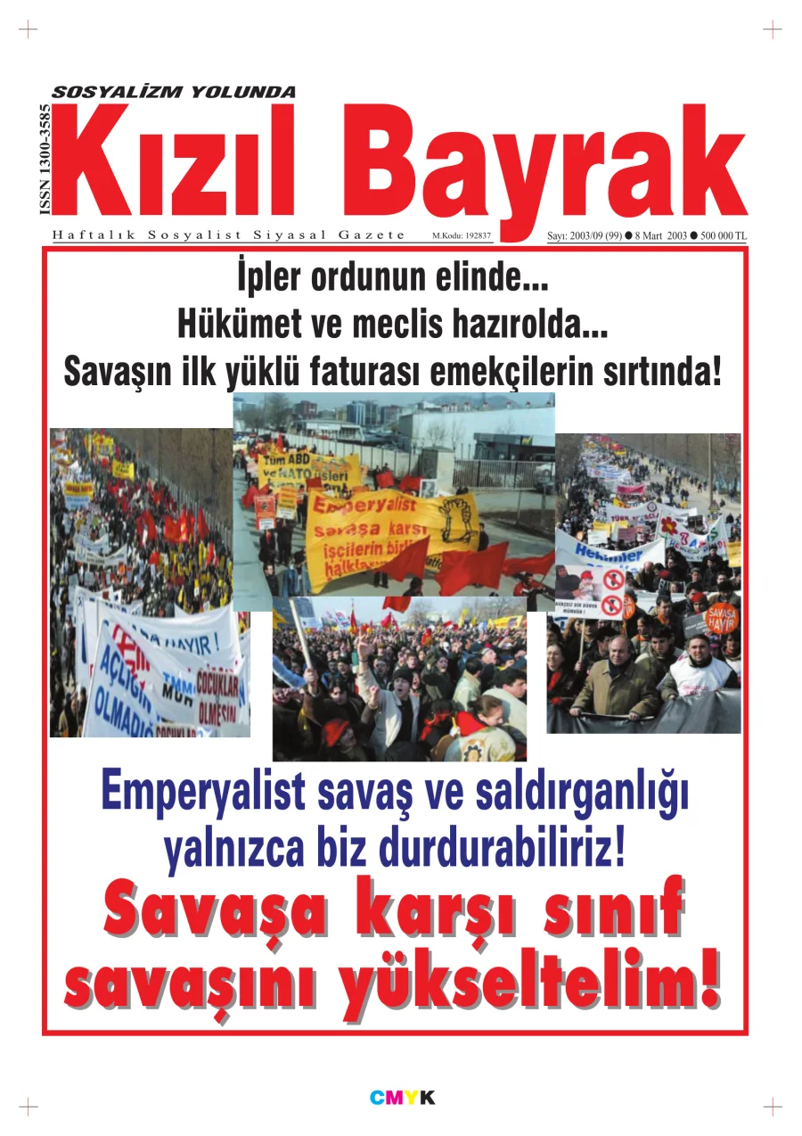 Yıl 2003 Sayı 09 08 Mart kitap kapağı