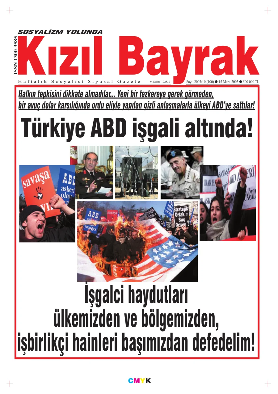 Yıl 2003 Sayı 10 15 Mart kitap kapağı