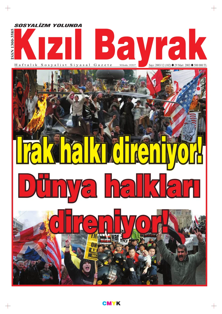 Yıl 2003 Sayı 12 29 Mart kapak görseli