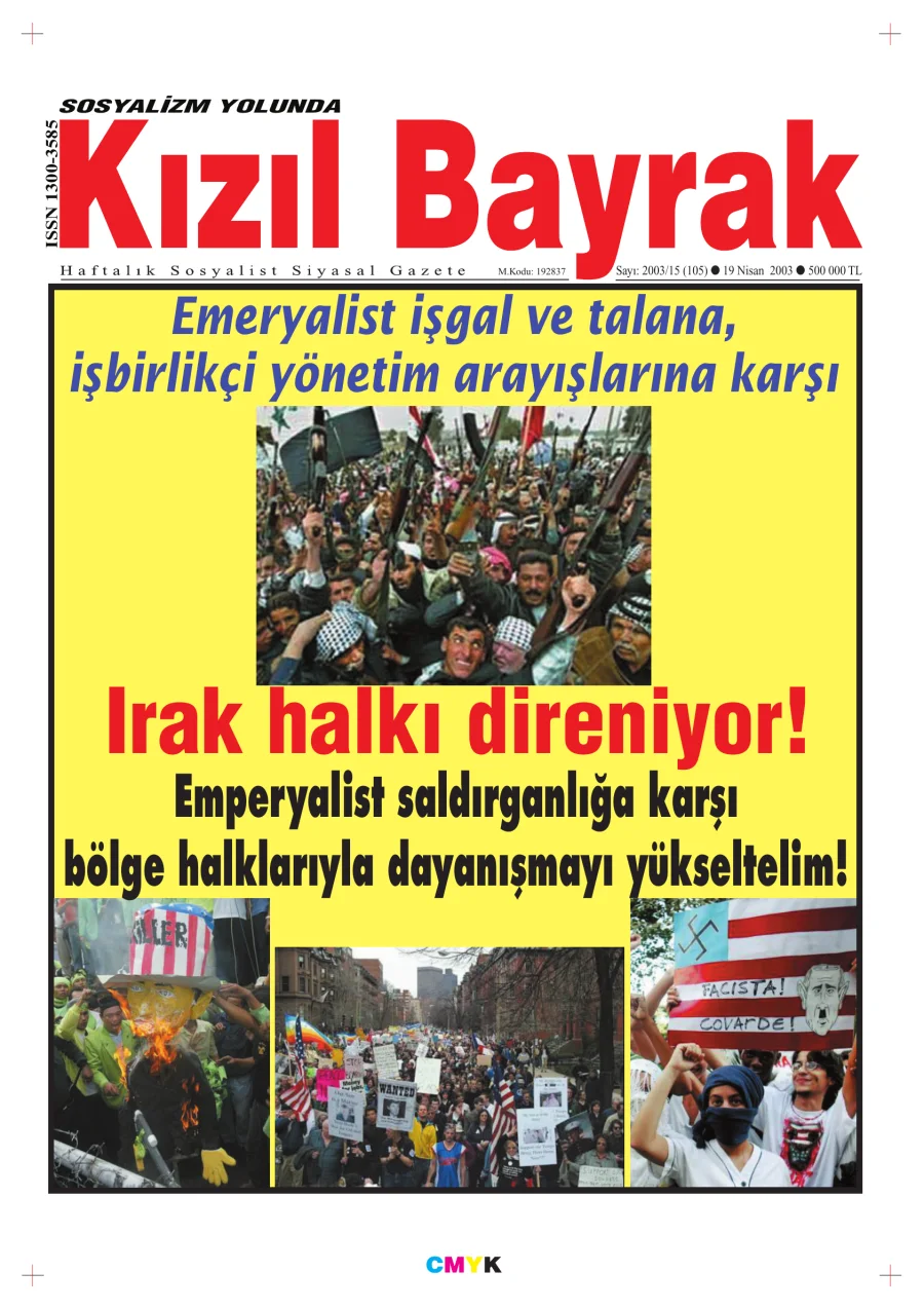 Yıl 2003 Sayı 15 19 Nisan kapak görseli