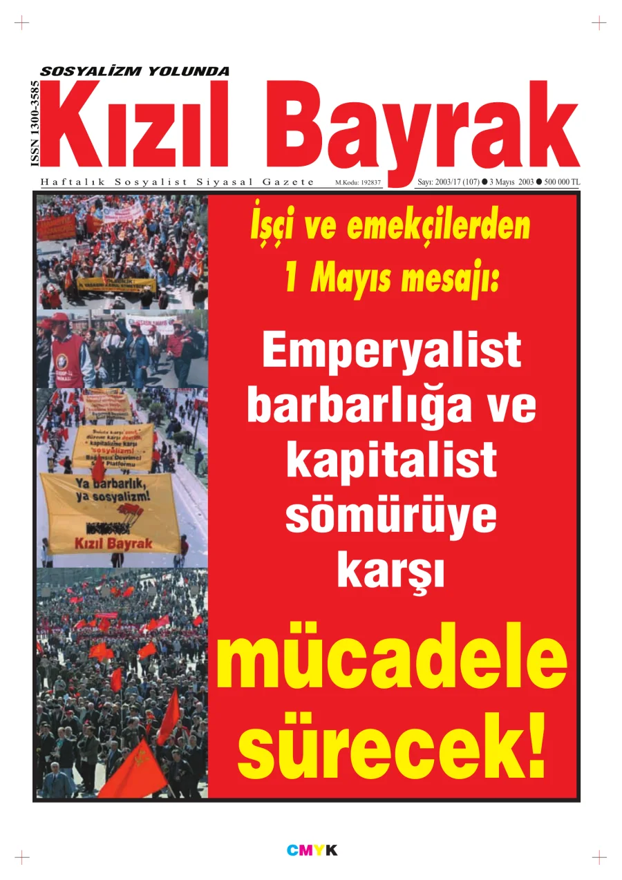 Yıl 2003 Sayı 17 03 Mayıs kitap kapağı
