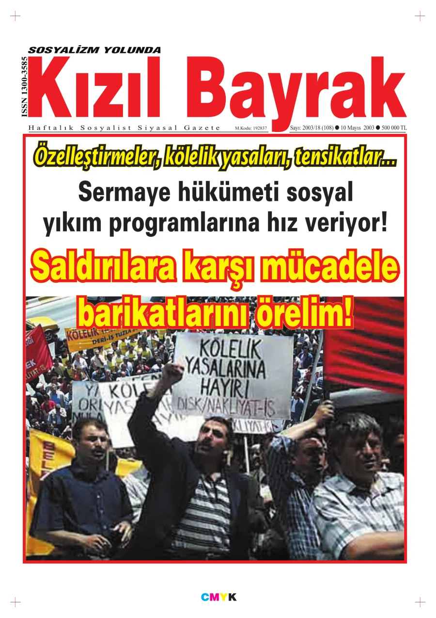 Yıl 2003 Sayı 18 10 Mayıs kapak görseli