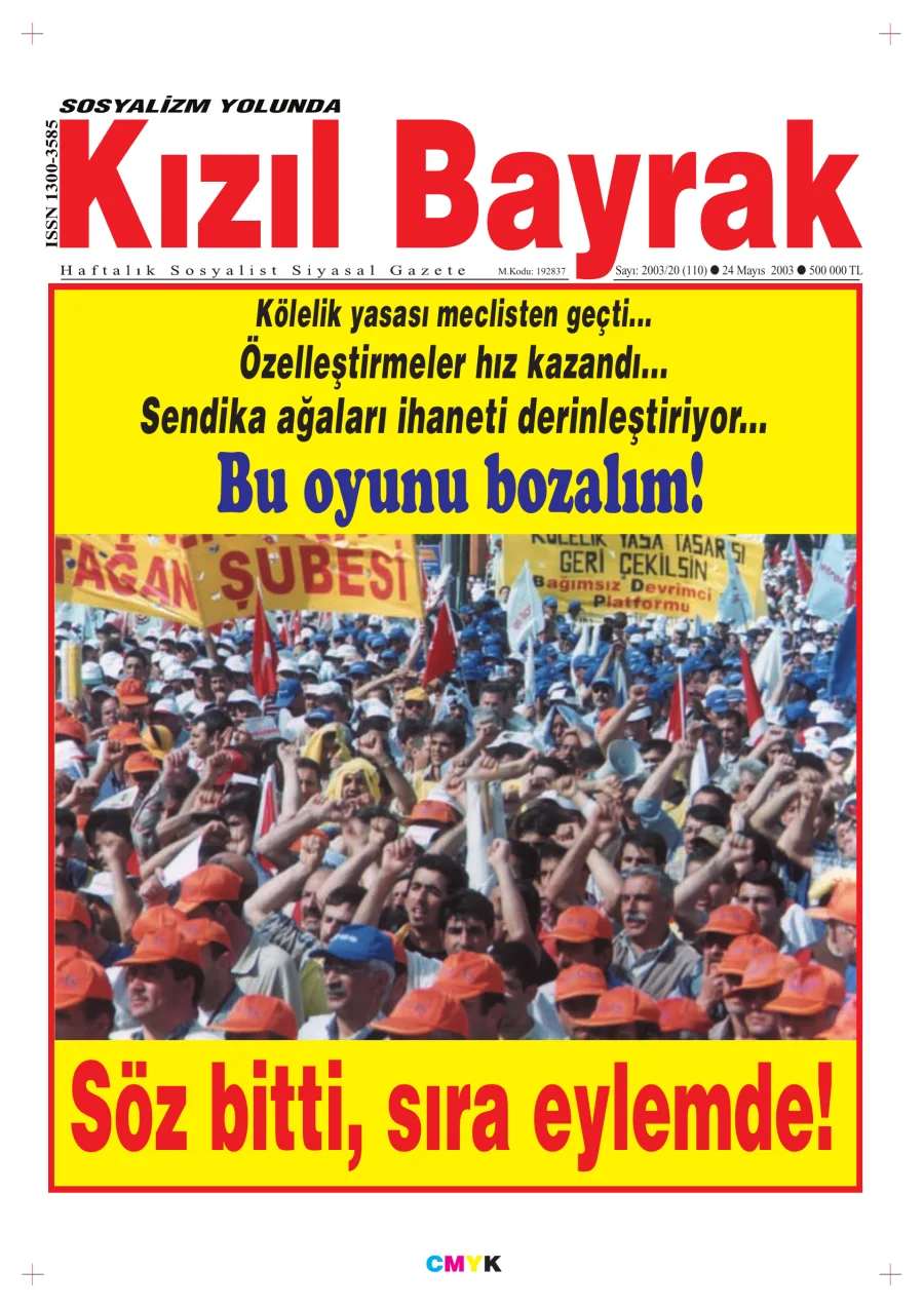 Yıl 2003 Sayı 20 24 Mayıs kapak görseli