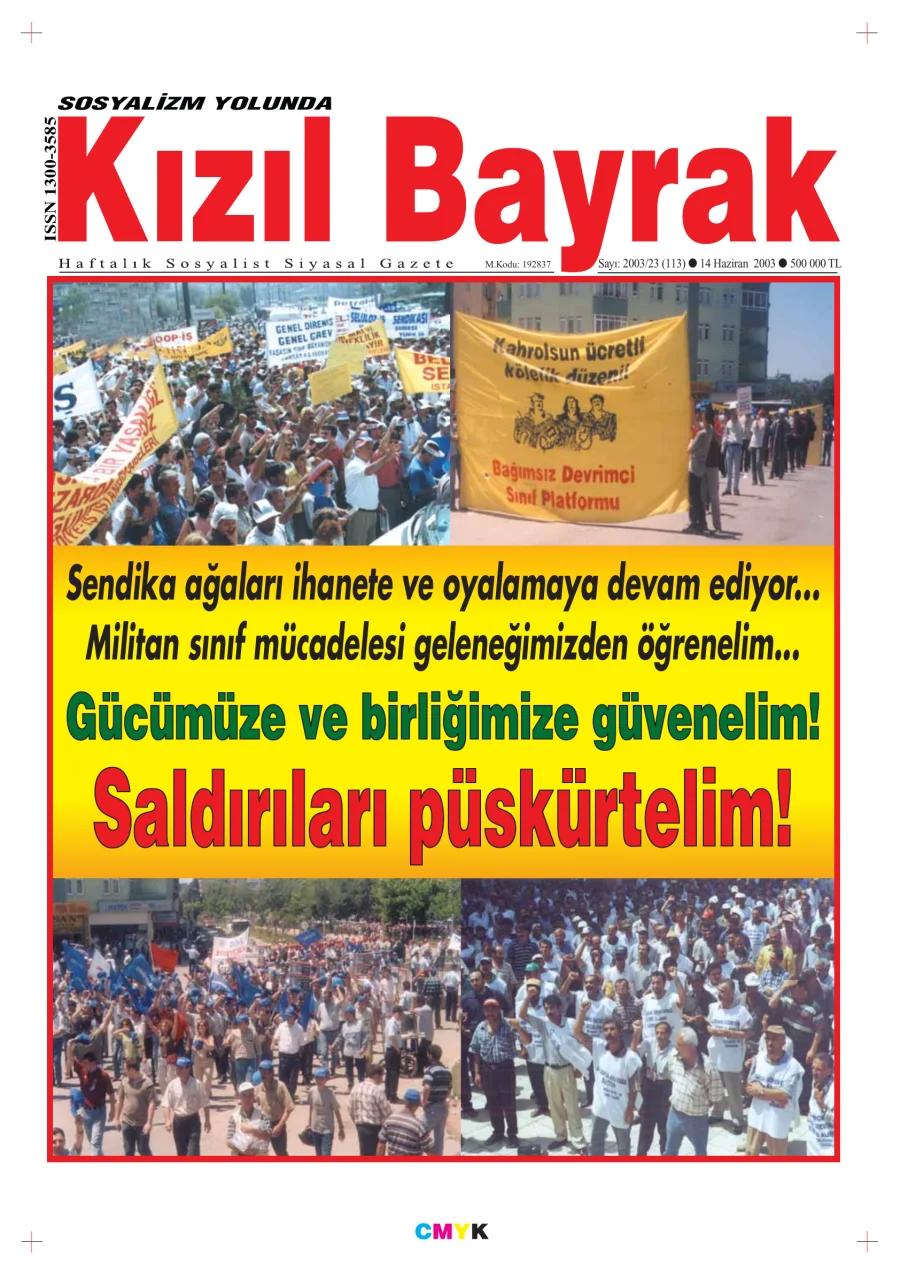Yıl 2003 Sayı 23 14 Haziran kapak görseli