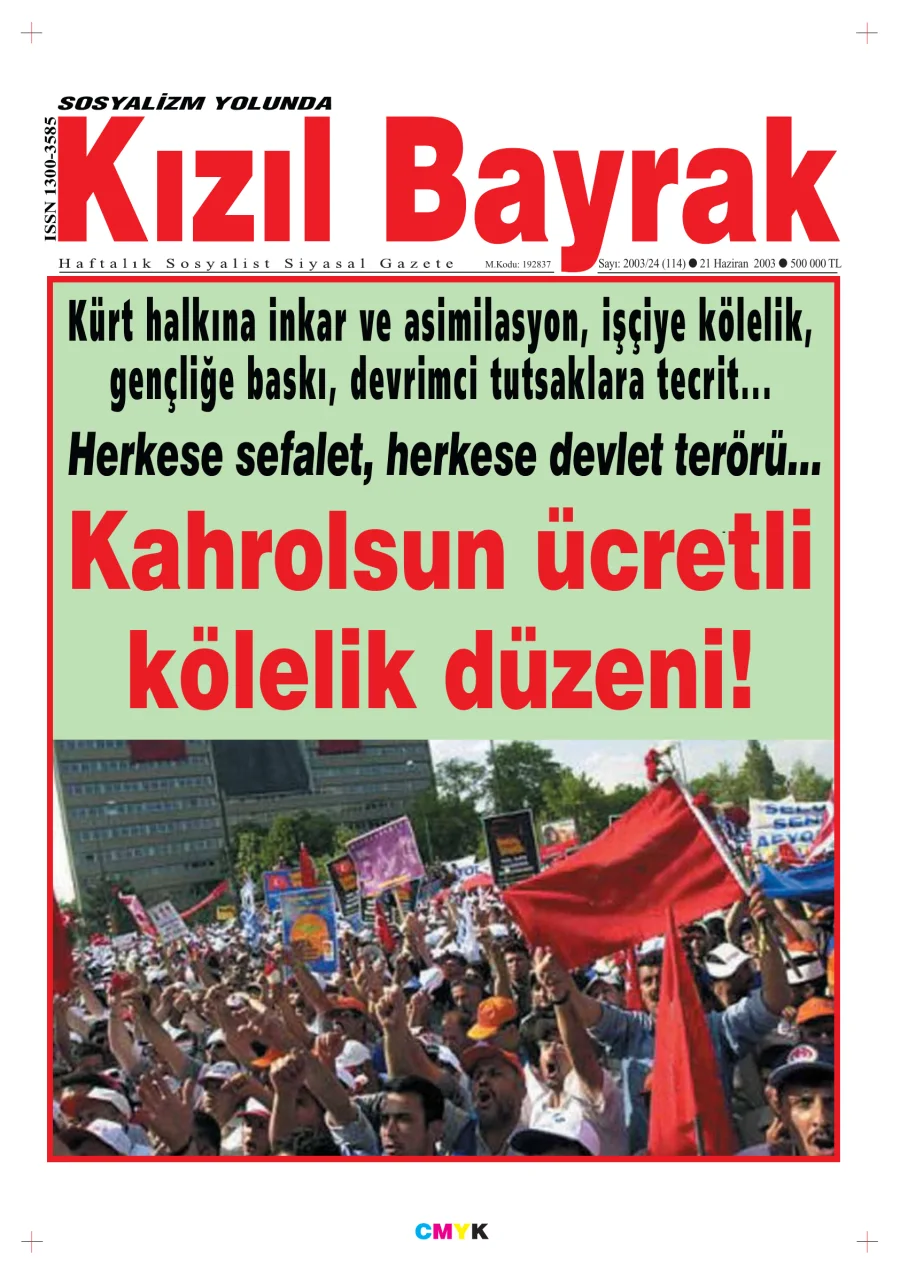 Yıl 2003 Sayı 24 21 Haziran kitap kapağı