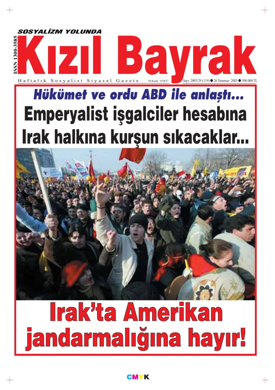 Yıl 2003 Sayı 29 26 Temmuz kapak görseli