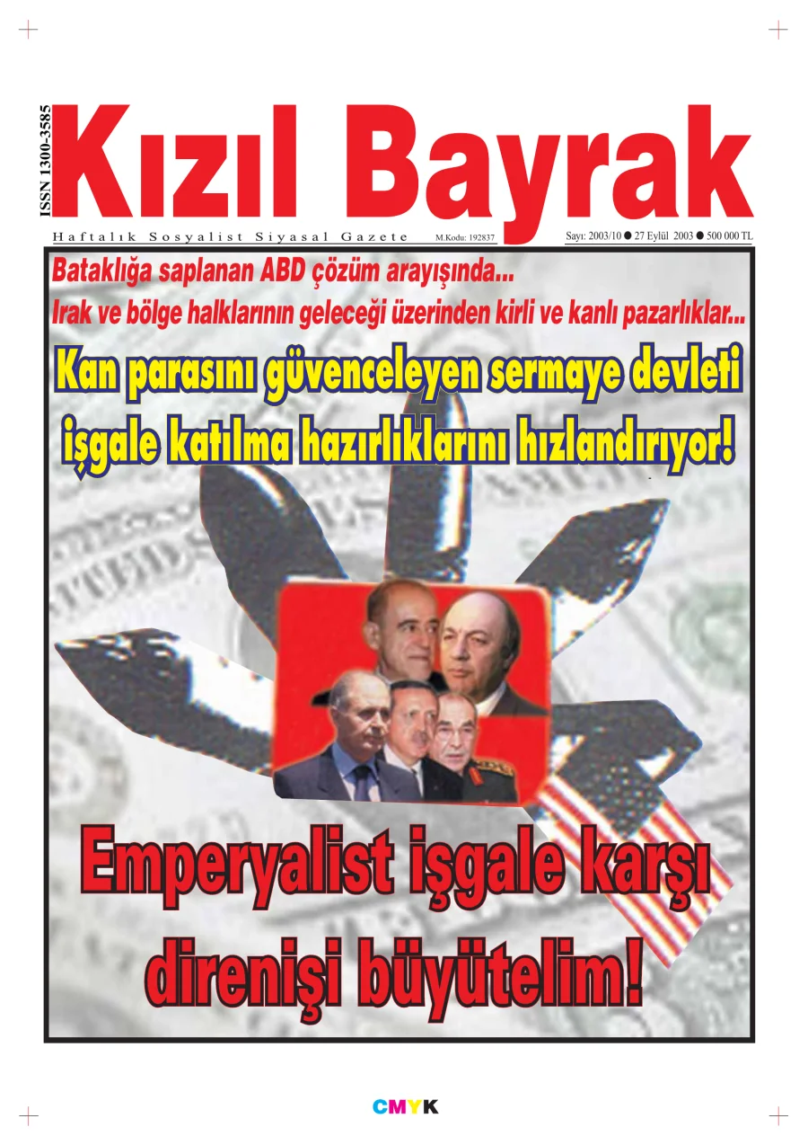 Yıl 2003 Sayı 38 01 27 Eylül kapak görseli