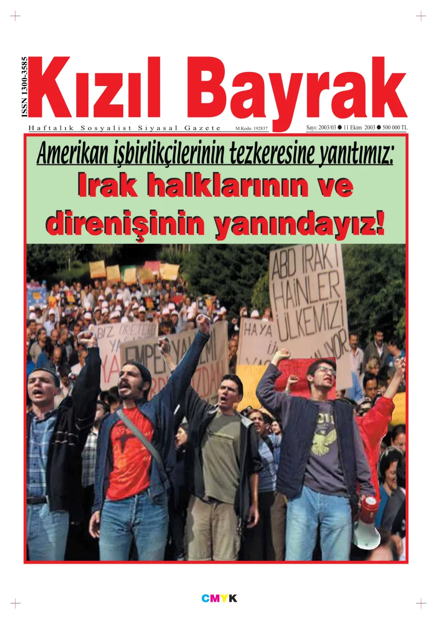 Yıl 2003 Sayı 40 03 11 Ekim kapak görseli