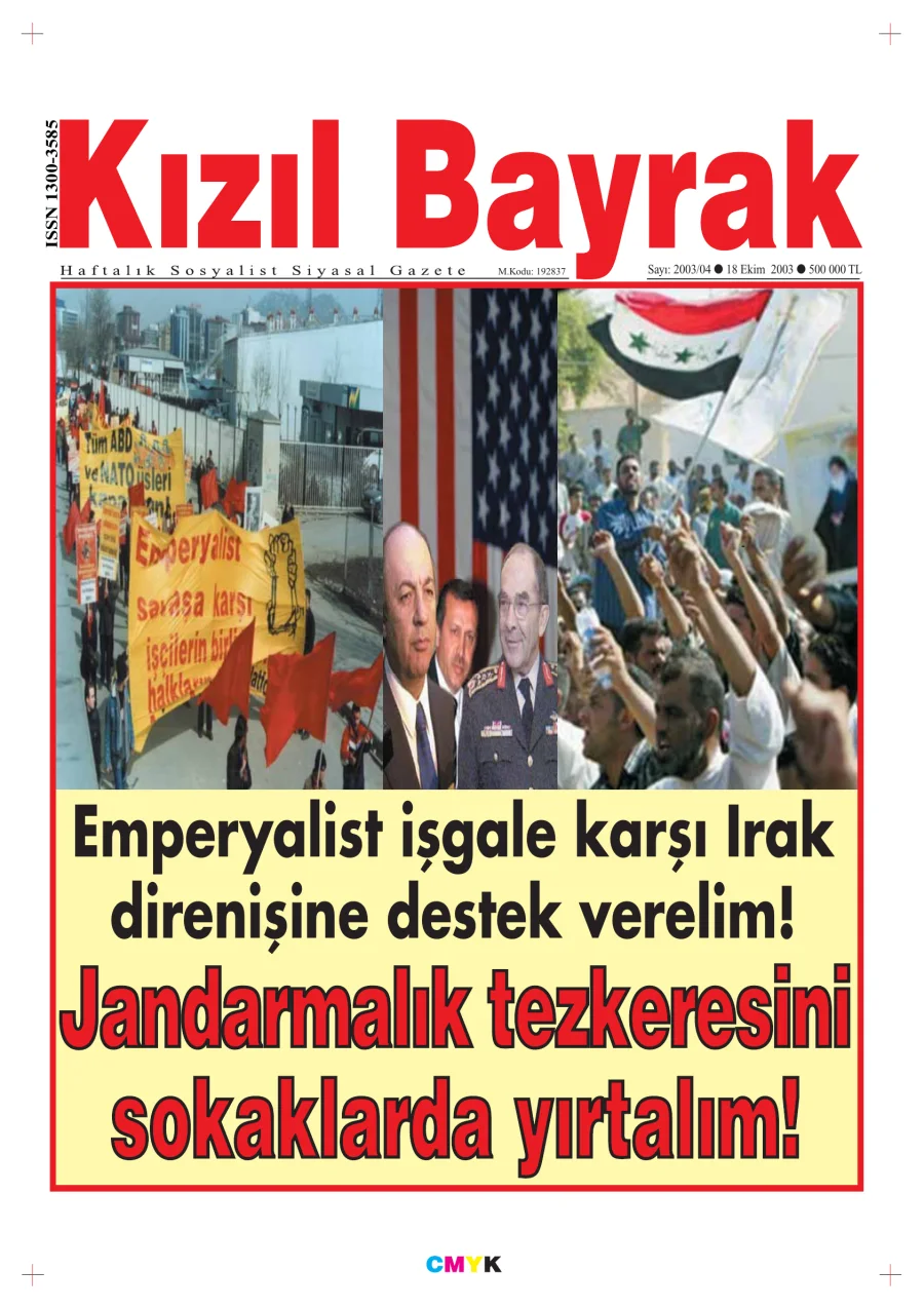Yıl 2003 Sayı 41 04 18 Ekim kapak görseli