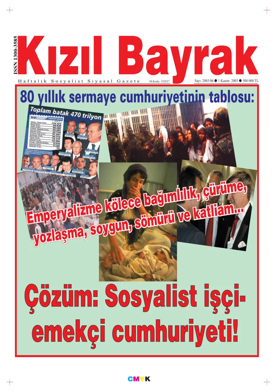 Yıl 2003 Sayı 43 06 1 Kasım kapak görseli
