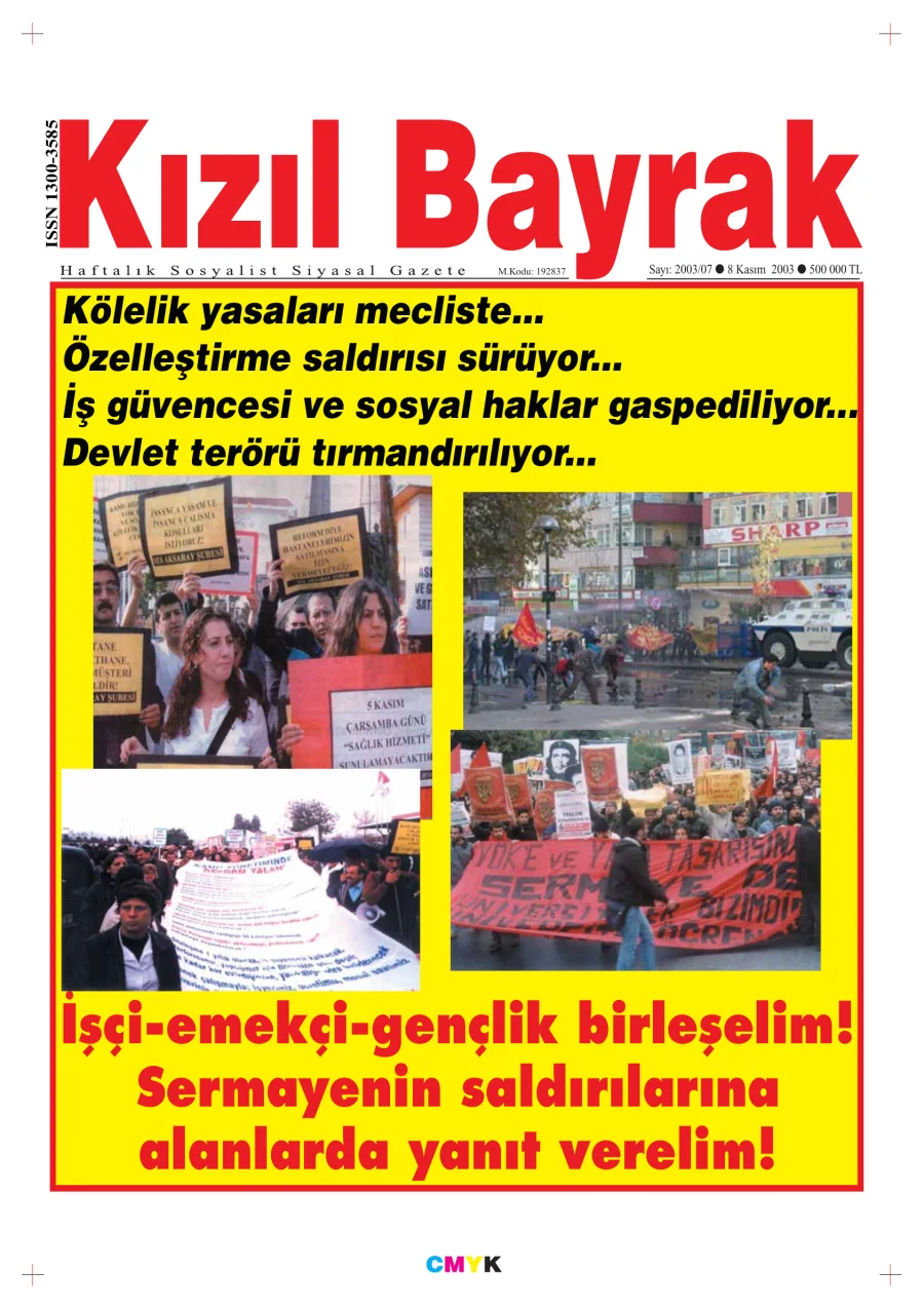 Yıl 2003 Sayı 44 07 8 Kasım kapak görseli