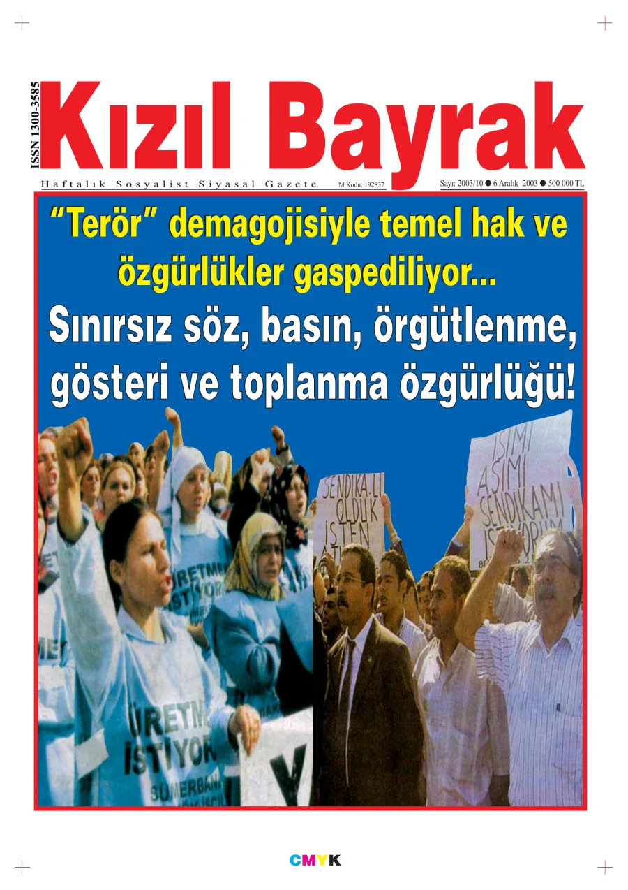 Yıl 2003 Sayı 47 10 6 Aralık kapak görseli
