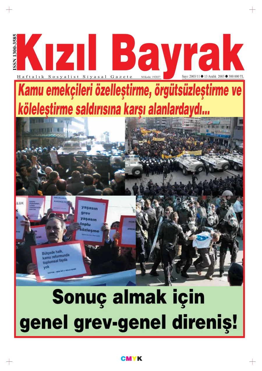 Yıl 2003 Sayı 48 11 13 Aralık kapak görseli