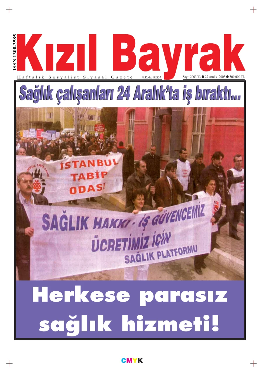 Yıl 2003 Sayı 50 13 27 Aralık kapak görseli