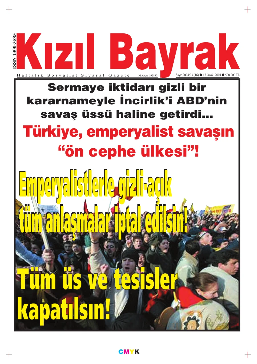 Yıl 2004 Sayı 03 17 Ocak kitap kapağı