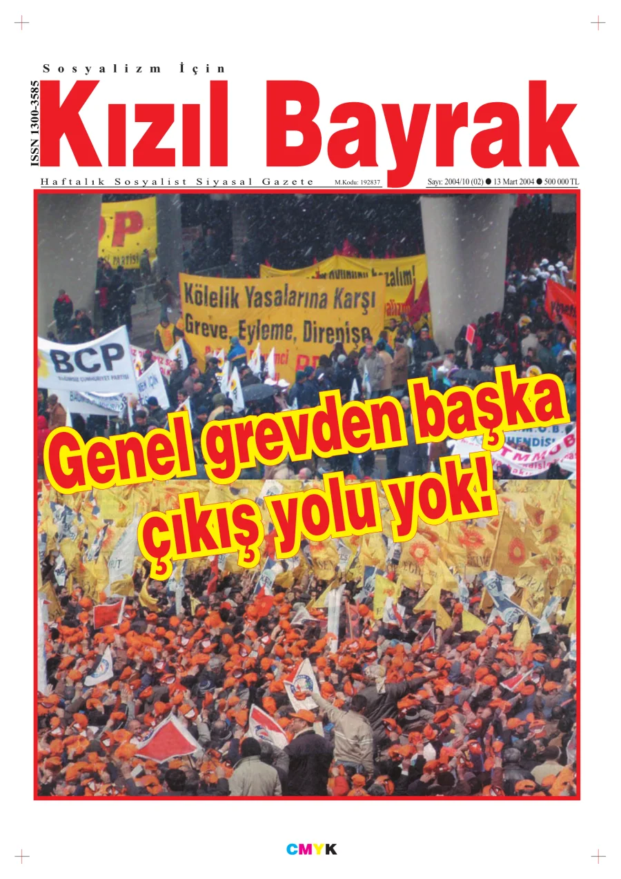 Yıl 2004 Sayı 10 13 Mart kitap kapağı