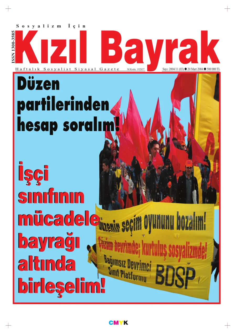 Yıl 2004 Sayı 11 20 Mart kitap kapağı