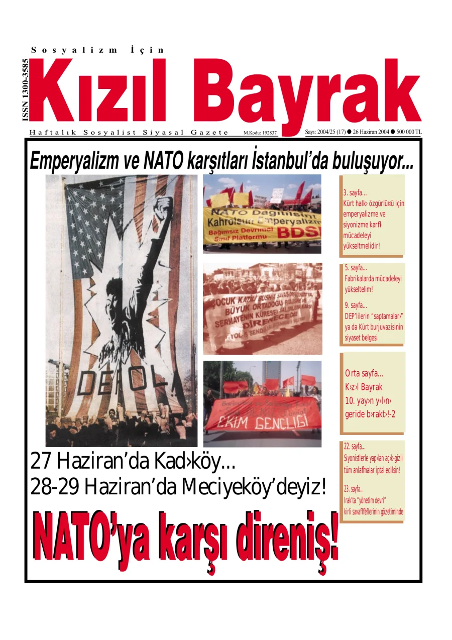 Yıl 2004 Sayı 25 26 Haziran kitap kapağı