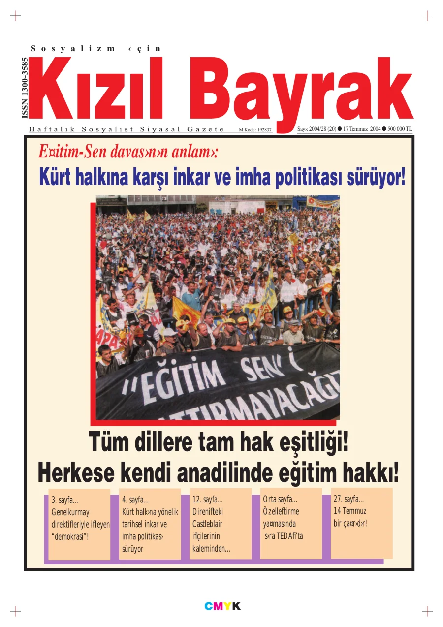 Yıl 2004 Sayı 28 17 Temmuz kapak görseli