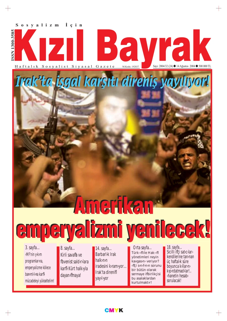Yıl 2004 Sayı 32 14 Ağustos kapak görseli