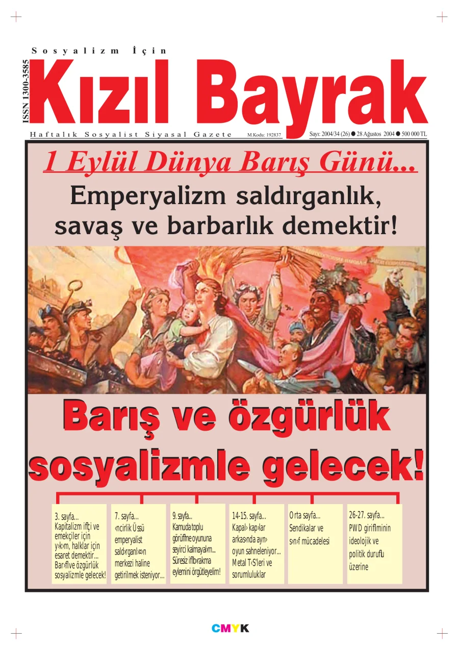 Yıl 2004 Sayı 34 28 Ağustos kapak görseli