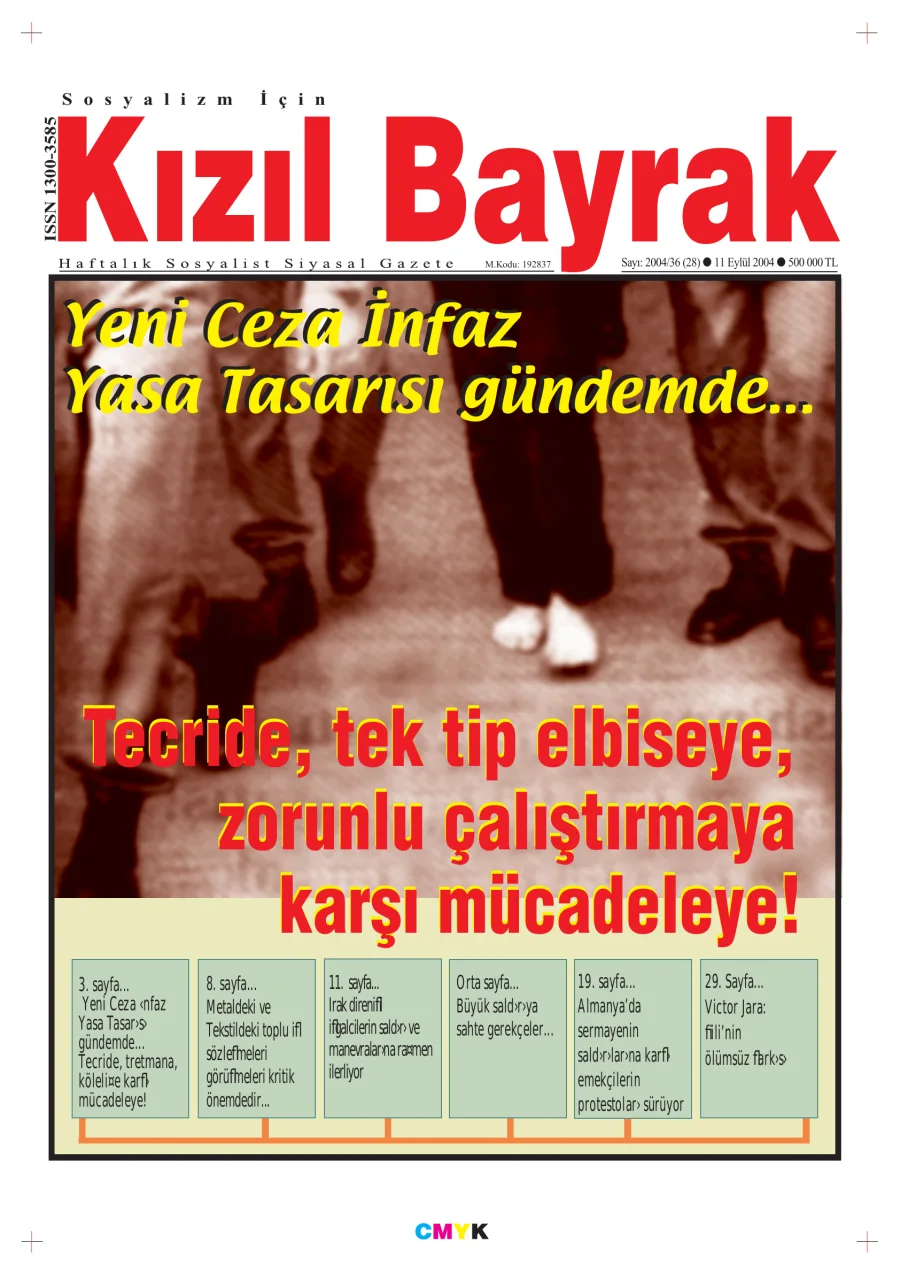 Yıl 2004 Sayı 36 11 Eylül kapak görseli