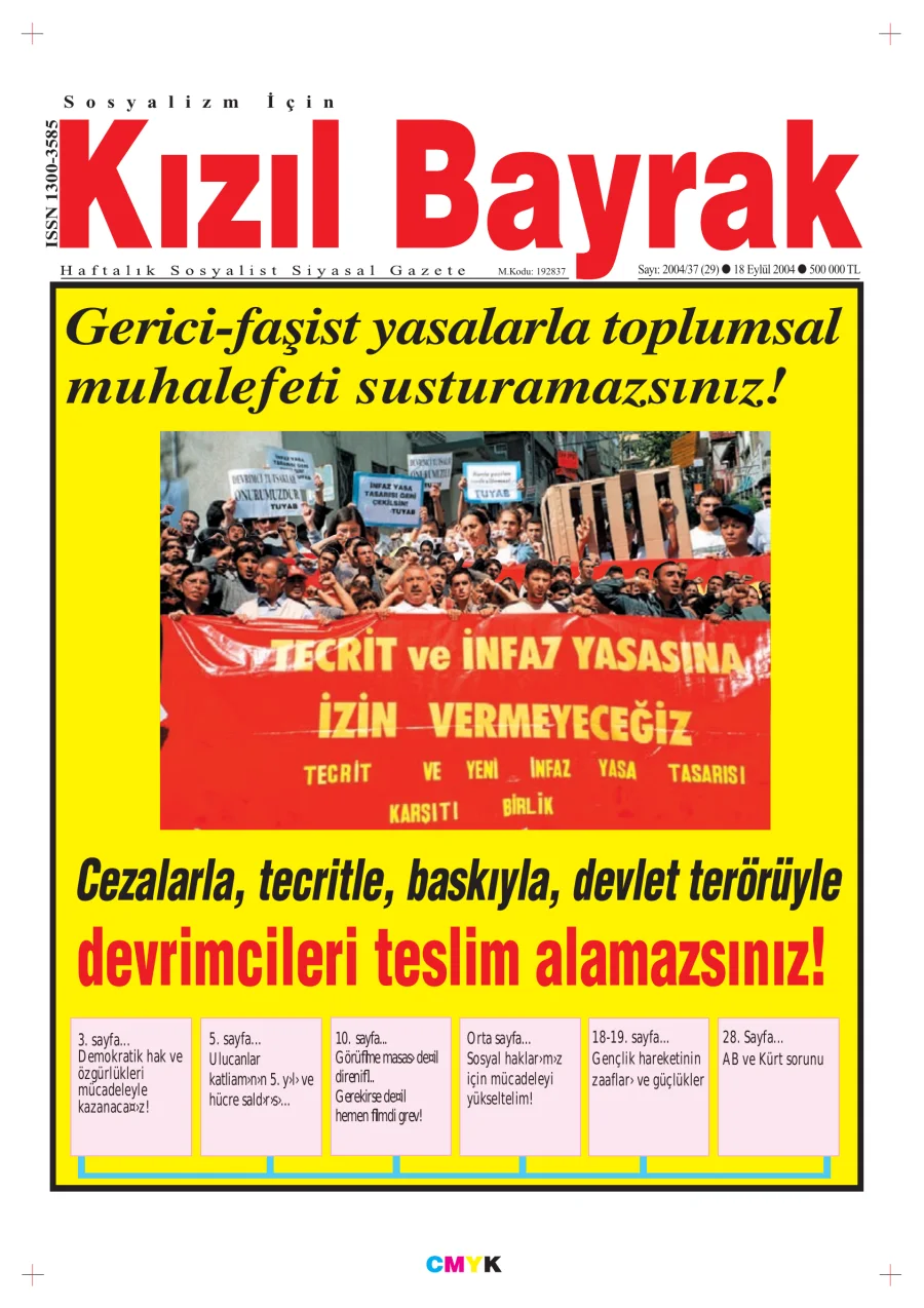 Yıl 2004 Sayı 37 18 Eylül kapak görseli