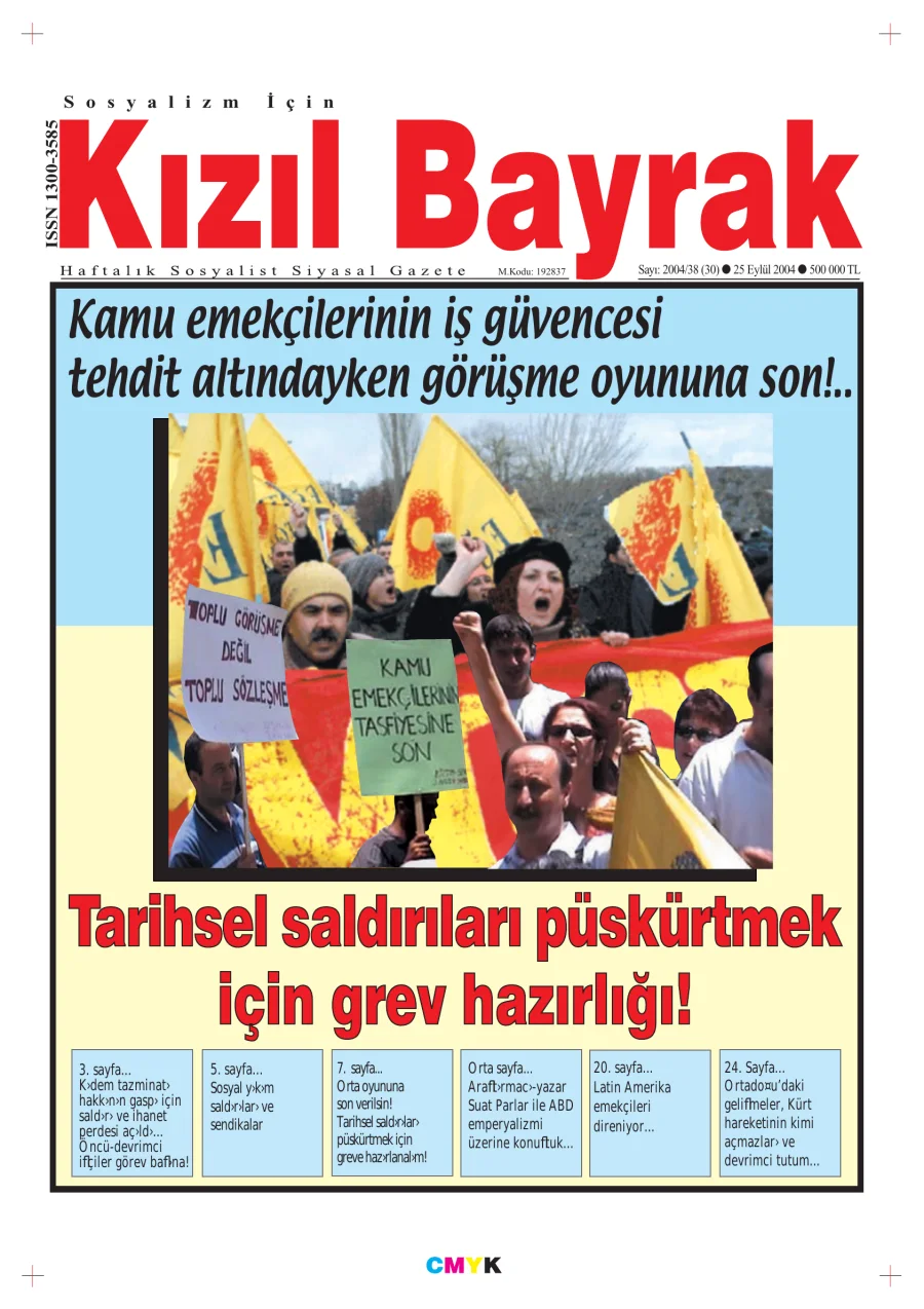 Yıl 2004 Sayı 38 25 Eylül kitap kapağı