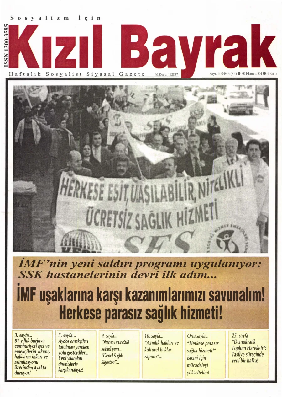 Yıl 2004 Sayı 43 30 Ekim kapak görseli