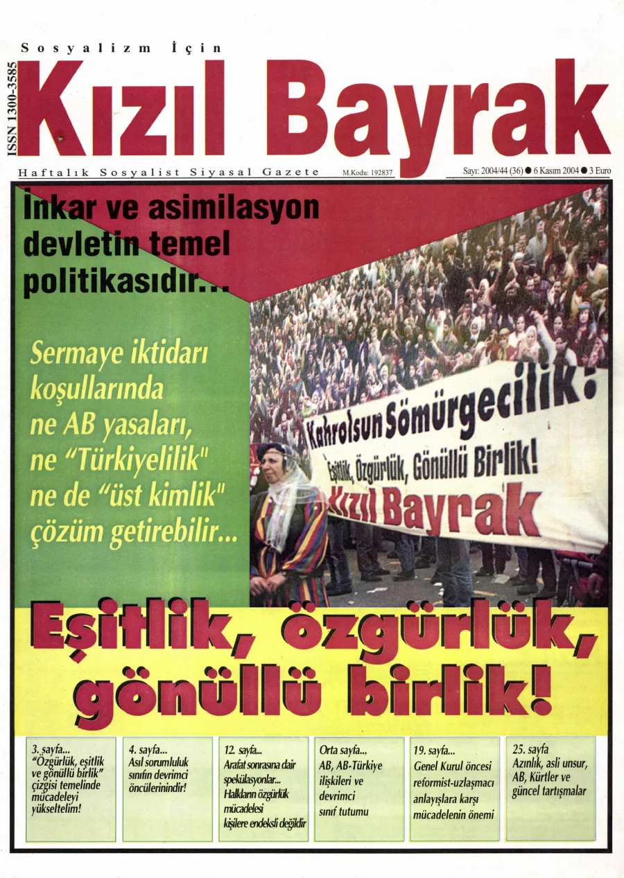 Yıl 2004 Sayı 44 6 Kasim kapak görseli
