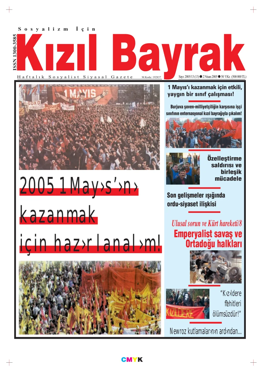 Yıl 2005 Sayı 13 02 Nisan kapak görseli