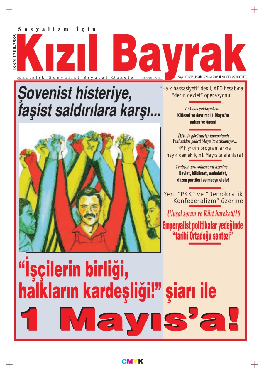 Yıl 2005 Sayı 15 16 Nisan kapak görseli