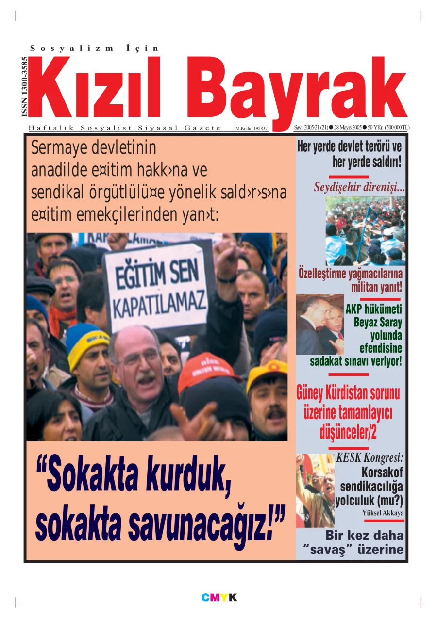 Yıl 2005 Sayı 21 28 Mayıs kapak görseli
