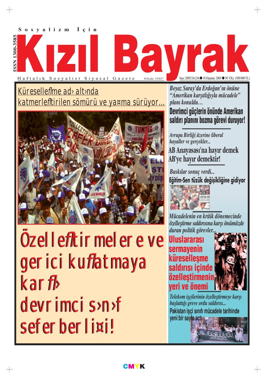 Yıl 2005 Sayı 24 18 Haziran kitap kapağı
