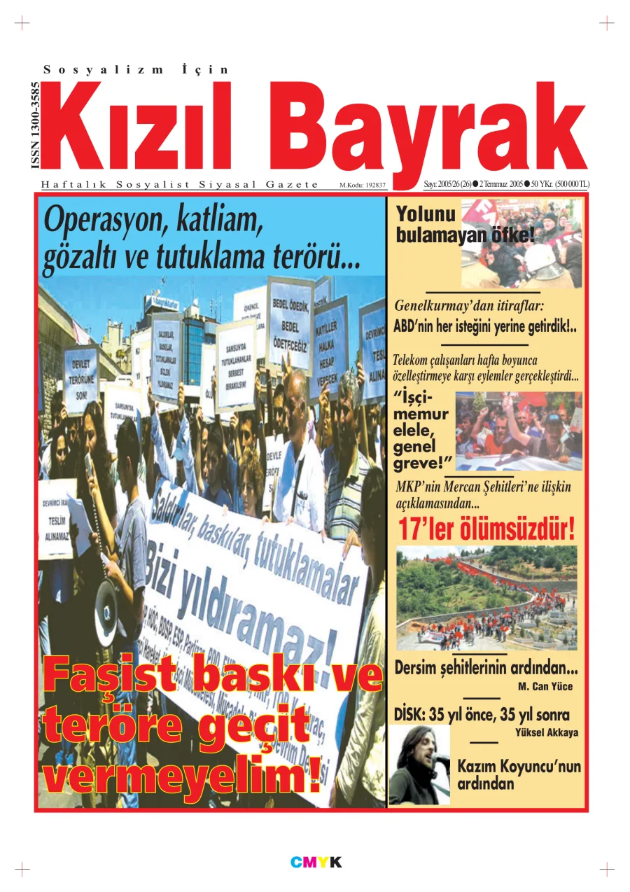Yıl 2005 Sayı 26 02 Temmuz kapak görseli