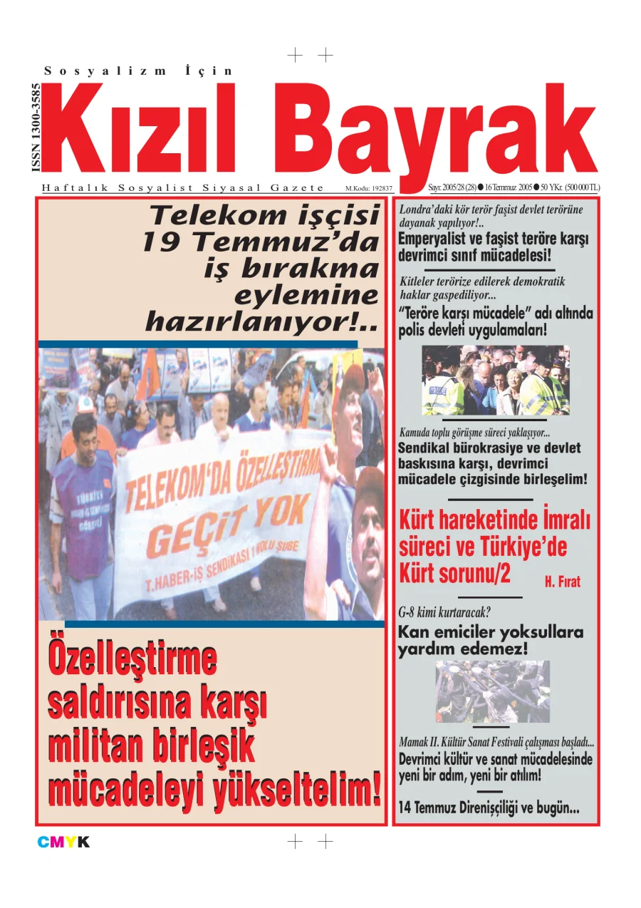 Yıl 2005 Sayı 28 16 Temmuz kitap kapağı