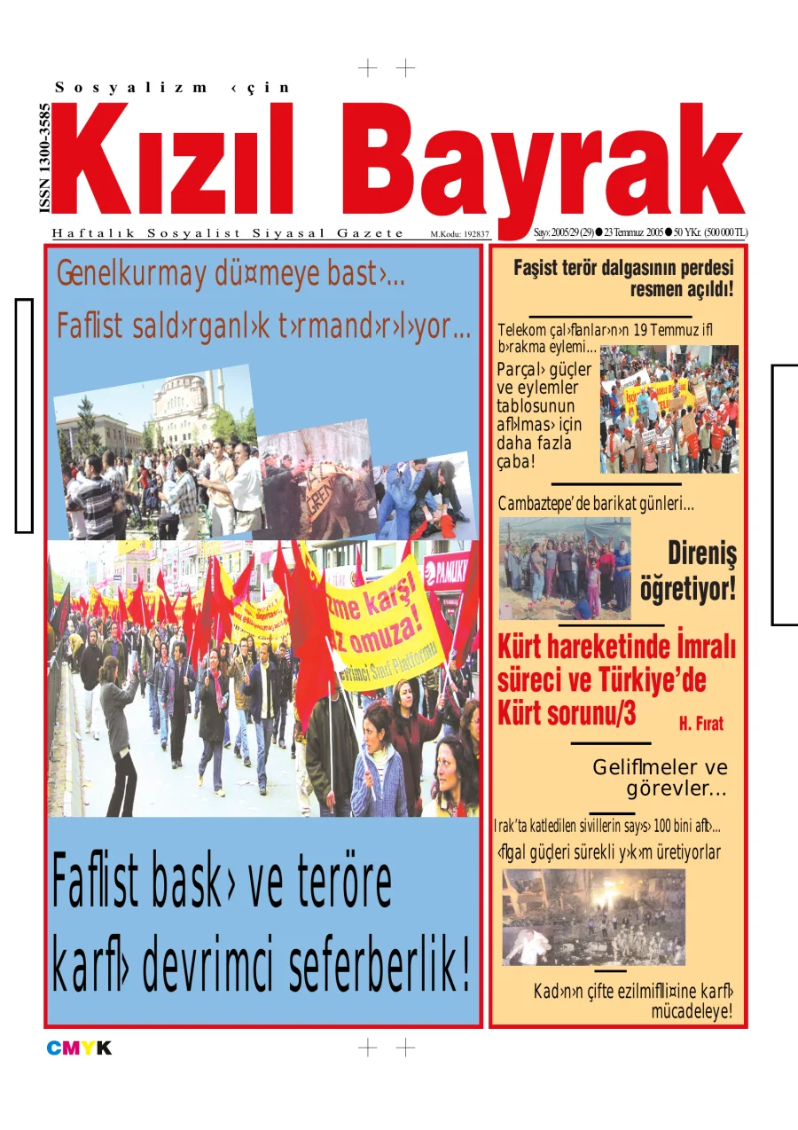Yıl 2005 Sayı 29 23 Temmuz kapak görseli