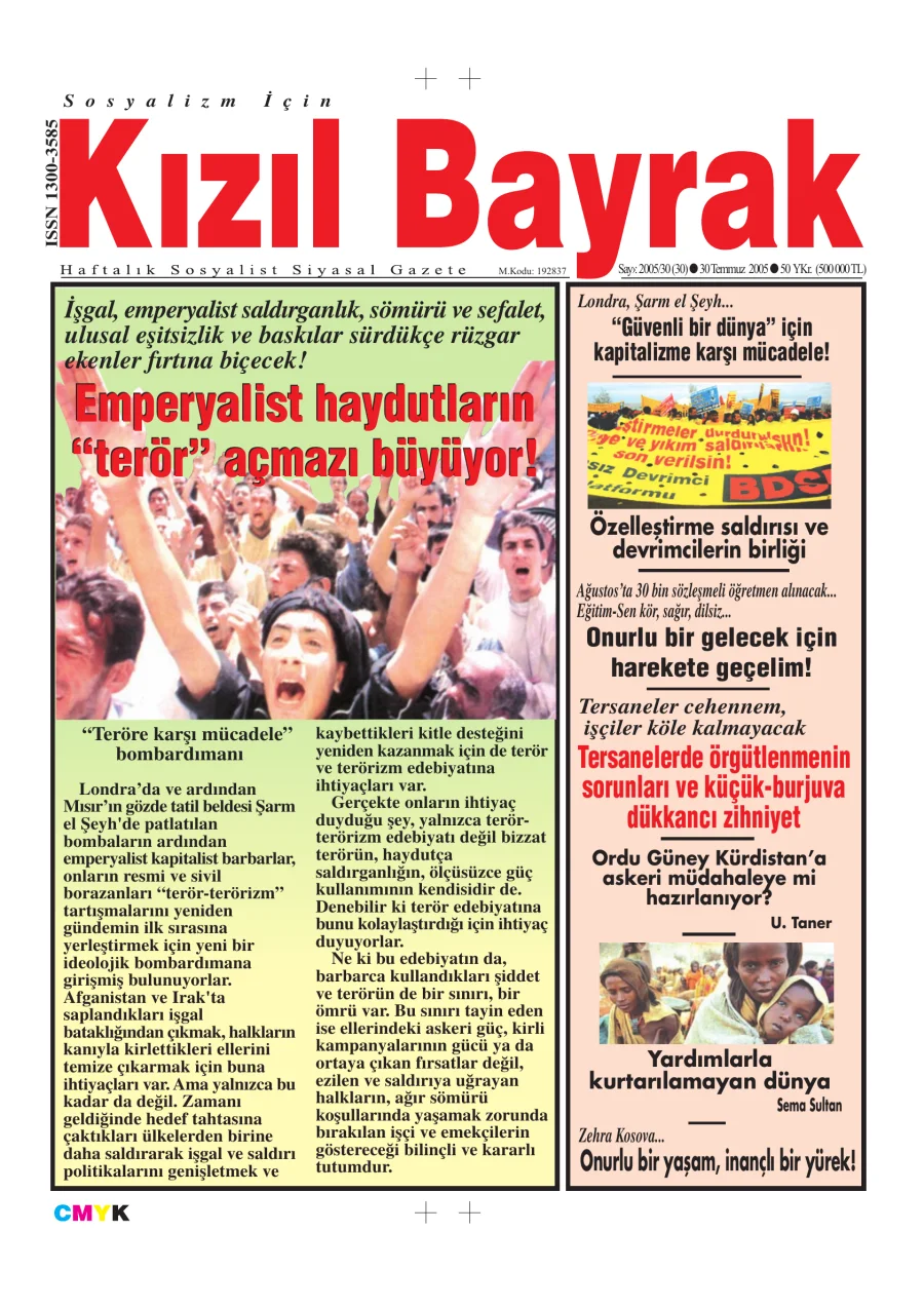 Yıl 2005 Sayı 30 30 Temmuz kitap kapağı