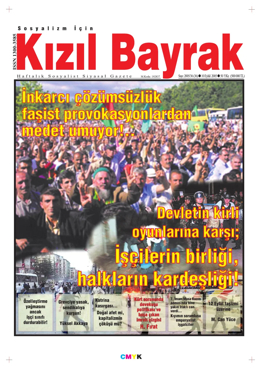 Yıl 2005 Sayı 36 10 Eylül kapak görseli
