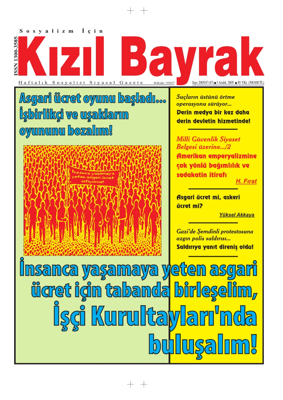 Yıl 2005 Sayı 47 3 Aralık kapak görseli