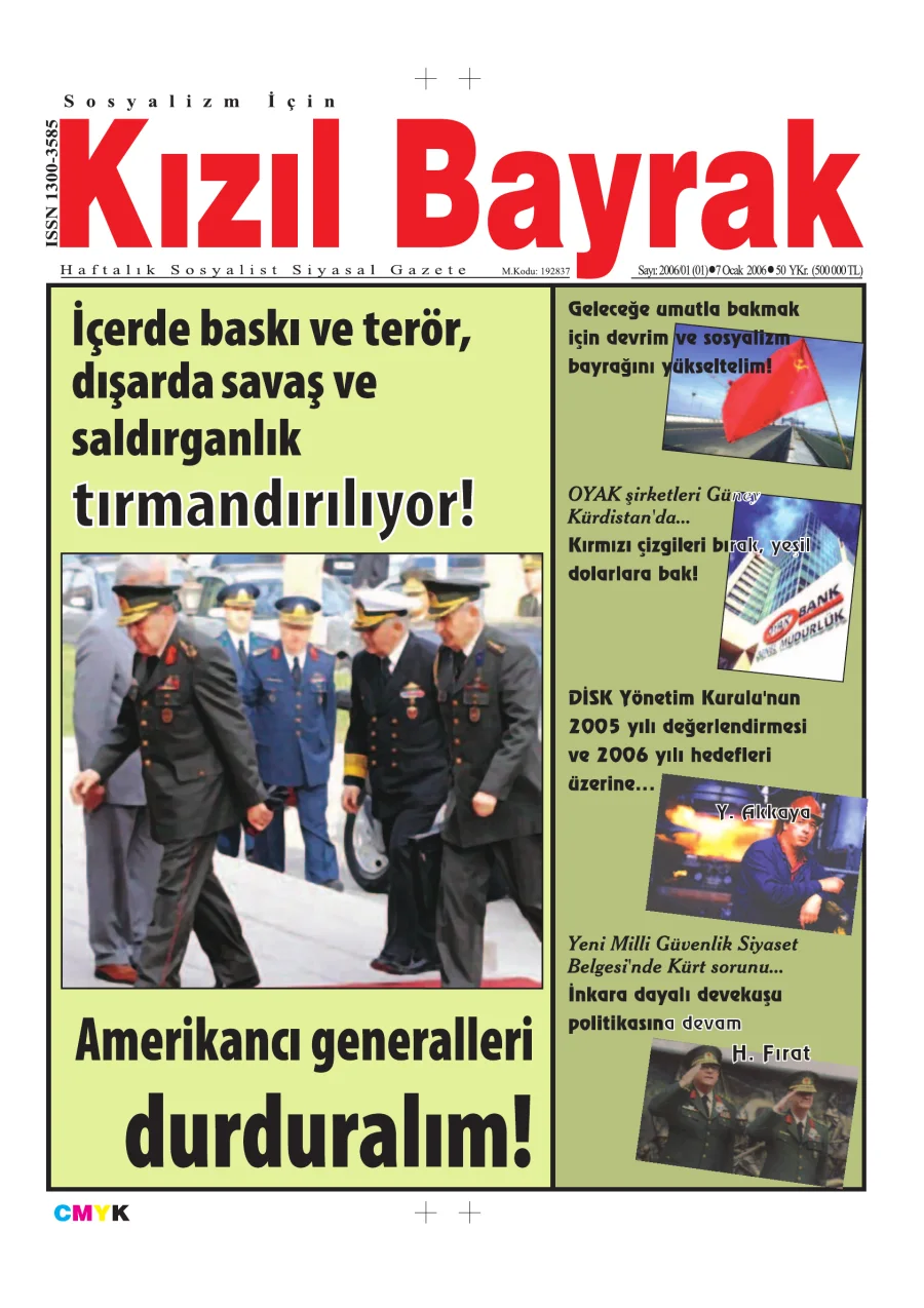 Yıl 2006 Sayı 01 7 Ocak kitap kapağı