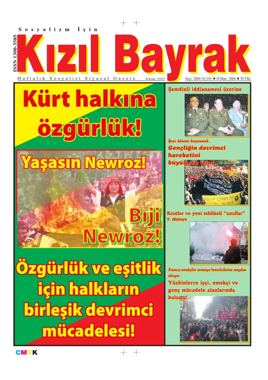 Yıl 2006 Sayı 10 18 Mart kapak görseli