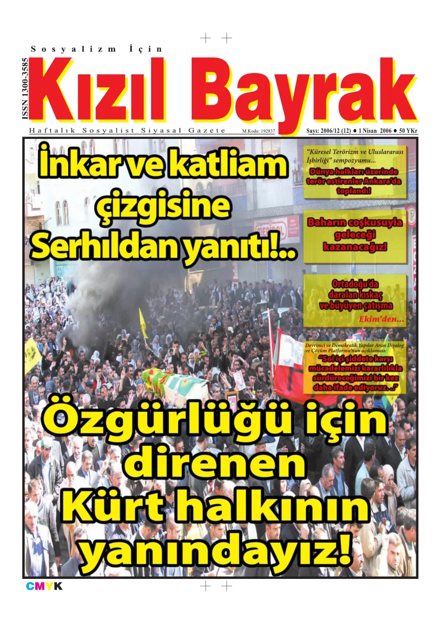 Yıl 2006 Sayı 12 1 Nisan kitap kapağı